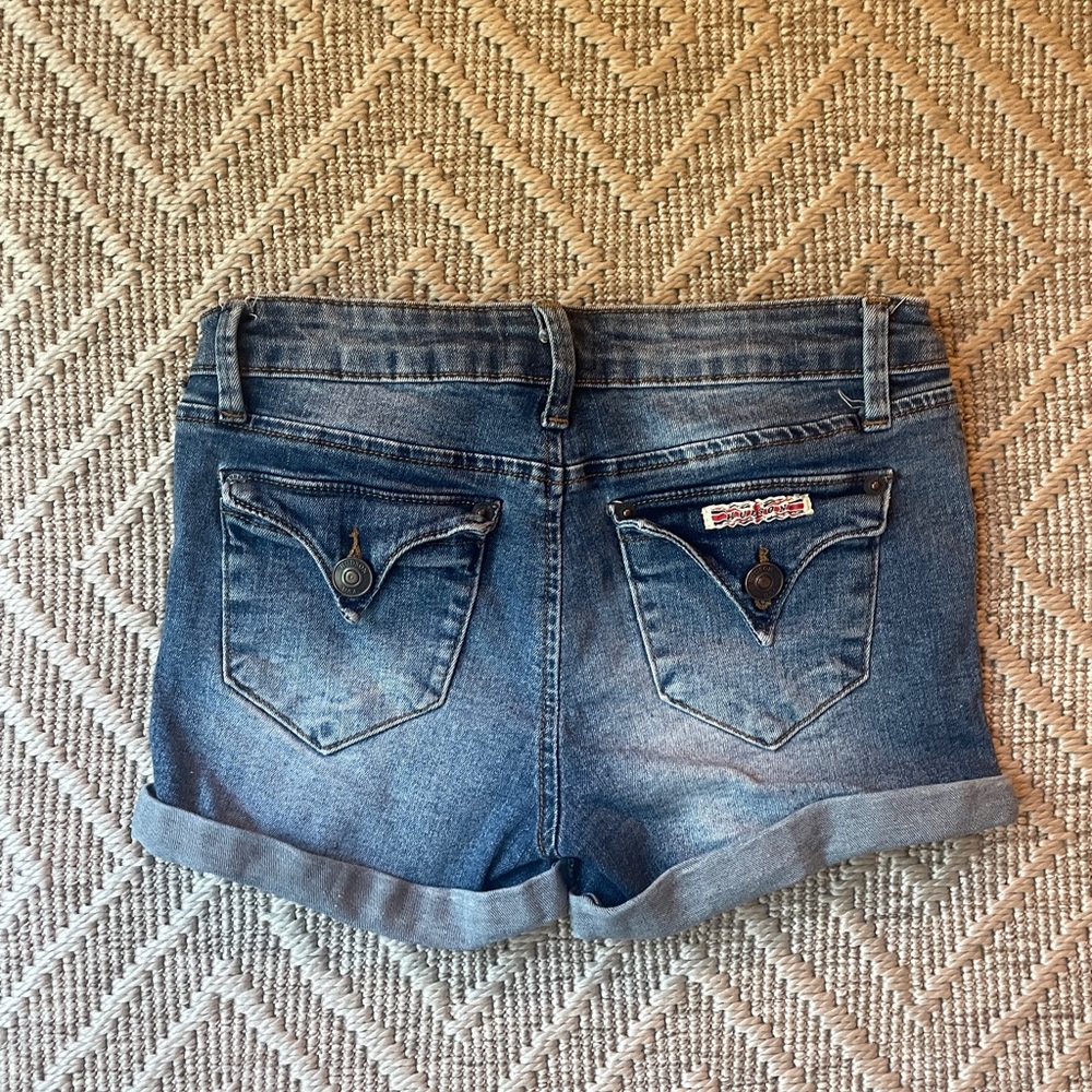 Hudson Jeans Rolled Hem Blue Denim Girls Shorts - Picture 2 of 4